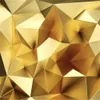 Özel 3D Duvar Kağıdı Lüks Altın Geometrik Çokgen Stereo Avrupa Oturma Odası Yatak Odası Ev Dekorasyonu Boyama Duvar Duvar Kağıtları