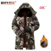 Vinter parka män fleece kamouflage tjockna bomull hooded coat cold-proof warm parkas casual brand utomhus vadderad jacka man 211104