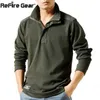 Refire Gear Cotton Casual T-shirts Men Spring Loose Long Sleeved Tactical Shirts Military Big Size Business Leisure Underwear 210707