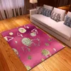 Alfombras con estampado 3D de rayas rosas, alfombra decorativa para dormitorio infantil, alfombra antideslizante para habitación de niños, juego de bebé, alfombra antideslizante para gatear, cocina, hogar