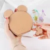 Coin Purses XZXBBAG PU Leather Cute Mouse Big Ears Women's Kawaii Zipper Change Purse Wallet Girls Cartoon Key Small Pouch Bags