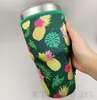 Tumbler Şişe Tutucu Kapak Drinkware Çanta Neopren Yalıtımlı Kollu Çanta Ayçiçeği Beyzbol Buzlu Kahve Fincanları Şişeler Kol 30oz