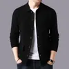 Nieuwe vest trui mannen herfst winter massief gebreide trui mannen jassen Koreaanse casual warme mannelijke knitwear cardigan jas jackssp0805