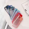 Ochrona obiektywu aparatu Przypadki telefoniczne dla iPhone 11 12 13 Pro Max XR 8 Plus Candy Color Matte Window Cover Cover