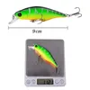 10st / Lot Minnow Fiske Lures Crankbait 3D-ögon Konstgjord Hård Pesca Bass Tackle