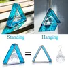 HD-gebrandschilderd glas statief beeldje regenboog maker kristallen bol prisma's raam opknoping suncatcher papiergewicht voor home decor 210804