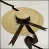 Sombreros de ala ancha Gorras Sombreros, Bufandas Guantes Accesorios de moda Bauhinia Summer Big St Sun Para mujeres Protección UV Panama Beach Ladies Bow Ha
