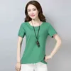 Camiseta Mujer T Gömlek Womensummer Kadın Giysileri Baskı Artı Boyutu T-Shirt Pamuk Bayan Tee Gömlek Femme 210604 Tops