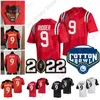 Cincinnati Bearcats Fußballtrikot NCAA College Desmond Ridder Playoff Cotton Bowl Patch Rot Weiß Schwarz Größe S-3XL Alle Nähte für Jugendliche und Herren