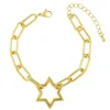 Link, Chain AS European And American Accessories Diamond Ietters LOVE Five-Pointed Star Cross Bracelet Female
