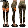 Jogginghose Frauen Lose Camouflage Druck Hosen Casual Mode Elastische Taille Streetwear Spodnie Dresowe Damskie 210520