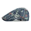 꽃가이 겨울 베레츠 모자 여성 Denim Newsboy Caps Visors Boinas Gatsby Hats Duckbill 아이비 플랫 모자 소녀를위한