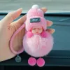 Super Cute Sypial Doll Fairy Kwiat Brelok Samochód Wisiorek Królik Fur Keychain Miłośników SchoolBag Boutique Małe Ozdoby G1019