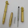 Ballpoint Pens ACMECN 57g Heavy Solid Brass Cool Blot Portable Delicate Signature Pen CNC Hand-made With Utility Key Ring
