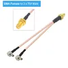 الجيل الثالث 3G 4G الهوائي SMA أنثى أنثى CRC9 / SMA / TS9 موصل الفاصل كابل Geariner RF Coaxial Pigtail for