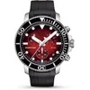 2021 modèles T120417A Montre à quartz Seastar Mens Sports ETA G10212 Mouvement Bracelet en caoutchouc étanche