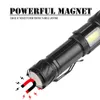 Мощный светодиодный фонарик XHP160 с боковым COB Light Super Bright Forech Поддержка Увеличить Увеличить Водонепроницаемый Приключения Кемпинг Огни