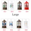 18 Styles Christmas Lantern LED Luminous Portable Lamps Square Flash Lamp Home Party Decoration Festival Supplies For Friends