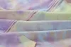 Giacca da taschino invernale in cotone Autunno Cappotti con cappuccio da donna Tie-Dye stampato con zip Felpa con cappuccio femminile harajuku 210508