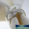Anelli di tovagliolo Oro/anello d'argento del metallo, progettazione dell'esperto di prezzo di fabbrica del supporto di nozze Stato originale di qualità di ultimo stile