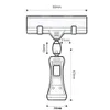 Plast Merchandise Sign Rotatable Pop Display Swivel Clip Holder Klar dubbelklämma för detaljhandel, korgar, kort