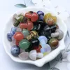 Loose Gemstones Crafts Mushroom Chakra 2cm Stones Natural Healing Crystals Agat Quartz Balancing Reiki Yoga Flower Pot Fish Tank Decoration