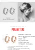 Classique cuivre métal petites boucles d'oreilles pendantes femme or mince cercle CZ cerceau boucle d'oreille breloque cerceaux 12mm bijoux de mariage