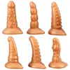 NXY Dildos Anal Toys Silicone Monster Backyard Six Piece Set Soft Chrysanthemum Dilation for Men and Women Masturbation Device Fun Plug Adult Sex 0225