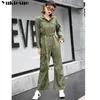 Long Harem Jumpsuits 여성화물 바지 여성 Bodysuit Body Mujer for Women Externs Romper Pockets Womens Rompers 210608