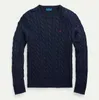 Толстовка с капюшоном esstenials с круглым вырезом Mile Wile Polo, мужской классический свитер, вязаный хлопковый зимний джемпер для отдыха, пуловер, 11 цветов