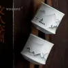 Handgeschilderde theekopje in Caowu -tempel enkele keramische kopje proeverij Master Tea Set kleine kopjes schotels