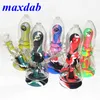 New Product 7.8 inch Silicone water bubble Pipe With Glass Bowl hookah Oil Rigs Silicon bong Pipes bongs Smoking Hookahs Free DHL