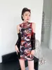 Korobov New Chic Cartoon Print Streetwear Dress Women Off Shoulder Sexy Slim Mini Dresses Korean Fashion Summer Dress 210430