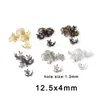 Gold Hollow Flower Spacer Beads End Caps Pendant Making DIY Charms Connectors For Jewelry Making