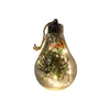 LED Transparent Ornement De Noël Décoration D'arbre De Noël Pendentif En Plastique Ampoule Boule Décor À La Maison Cadeau D'anniversaire Cadeaux Du Nouvel An FY4950 FN18