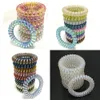 2021 Färgglada flickor Kvinnor Rummispolar Hårbanden Spiralform Hårring Band Ponytail Holders Accessories8287012