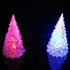 LED luminous Christmas tree night light Imitation crystal glare acrylic fiber trees colorful party decorations holiday gifts