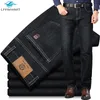 Men's Jeans Men Winter Fall Fashion Large Size Stretchy Loose Casual Business Smart Straight Denim Pants Male Basic Trouser