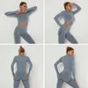 Frauen Nahtlose Yoga Set Sport Anzug Für Workout Outfit Fitness Set Hohe Taille Kleidung Frau Activewear 210802