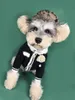 犬のアパレル豪華なペット服暖かい秋の冬カーディガンセーター小さな中サイズのシュナウザーボミーテディドッグハイエンド衣料262ff