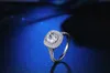 Gioiello di fidanzamento con anello in platino massiccio 950 con diamante a taglio brillante da 2 ct per sempre