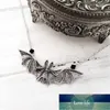 Nouveau Mode Vintage Punk Gothique Perles Chauve-Souris Pendentif Chaîne Collier Pour Femmes Animaux Collier Ras Du Cou Hip Hop Filles Bijoux Cadeau Usine prix conception experte Qualité