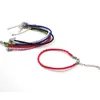 Bracelets de charme cordão de couro preto com fecho de garras de lagosta e corrente de extensão para pulseira artesanal 25cm 10 peças/lote