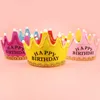 Barnens födelsedagsfest dekoration hattar Jul Glödande Crown Cap Baby Ettårigt prydnadstillbehör Födelsedatum för födelsedatum RRA9381