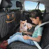 Poduszki siedzeń 4 na 1 pokrywę samochodu dla psa tylna mata z tylną matą Wodoodporną przewoźnik Pet Hammock Protector z zamkiem błyskawicznym i kieszenią do podróży