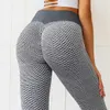 Stock Seamless yoga calças para mulheres, texturizado alta cintura bunda levantando leggings controle de barriga anti-celulite treino leggings apertado bm22