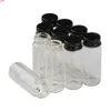 Bocaux en verre Bouteilles avec bouchon en aluminium Noir Liquide Vide 5ml 6ml 7ml 10ml 14ml Artisanat 100pcs bonne quantité