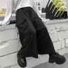 Harajuku Streetwear Korean cargo pants Women Man Summer Hip Hop Harem Wide Vintage Kimono Japan Loose black trousers 210915