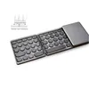 Mini teclado plegable con panel táctil Bluetooth 5,0 teclado inalámbrico plegable para tableta Windows Android y teléfono inteligente