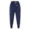 Męskie spodnie Mężczyźni Joggers Sport Bawełna Pościel Solidna Elastyczna Talia Drop-Crotch Caskiet Spodnie Calças Masculinas # 01